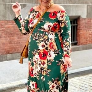 Women's Bohemian A-Line Off the Shoulder Dress